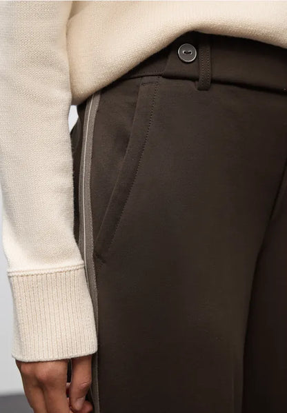 Street One Long Leg Brown soft Stretch Trousers  32&quot; leg