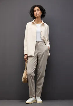 Street One High Waist Jacquard trousers  379759