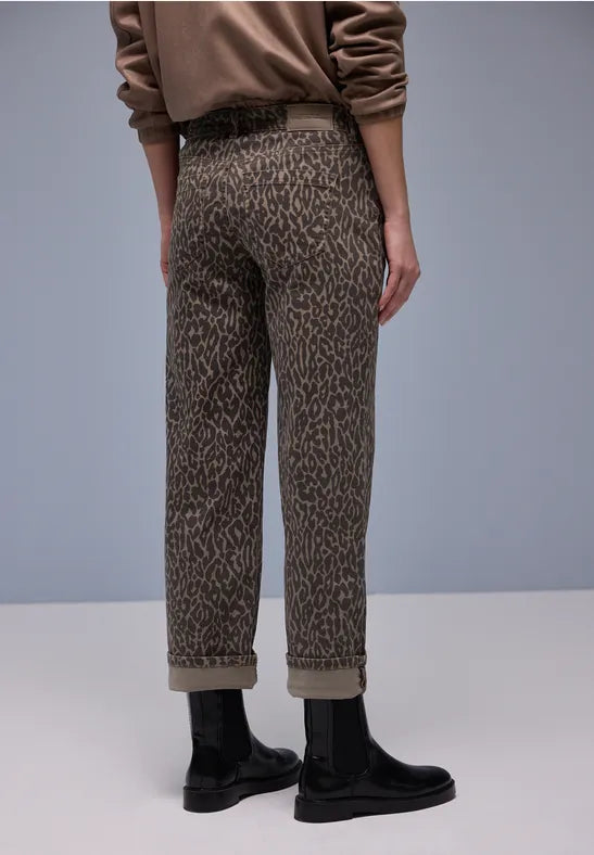 Street One Leopard Print Jeans 28" leg 380536