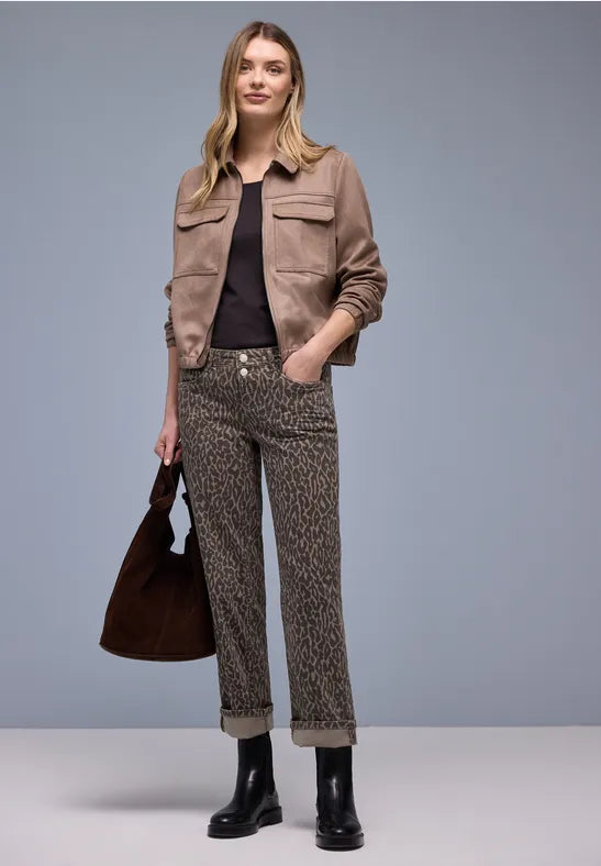 Street One Leopard Print Jeans 28" leg 380536