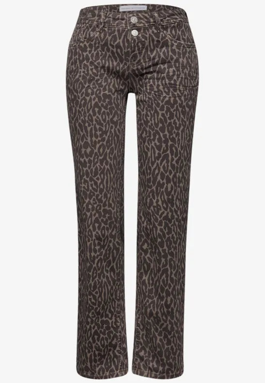 Street One Leopard Print Jeans 28" leg 380536