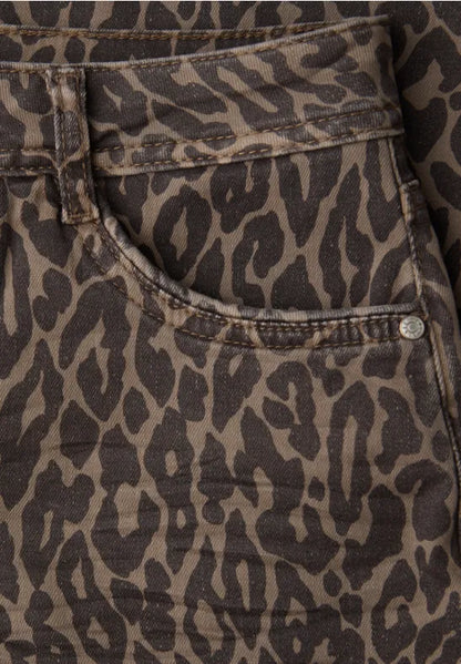 Street One Leopard Print Jeans 28" leg 380536