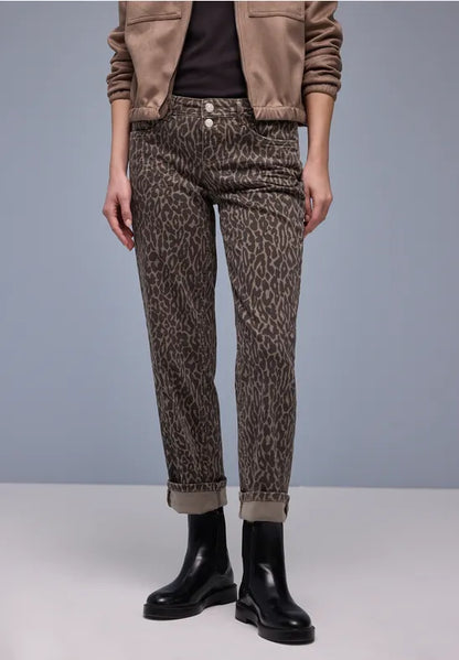Street One Leopard Print Jeans 28" leg 380536
