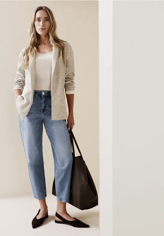 Street One "Karlie" High Waist Barrel Leg Jeans  380659