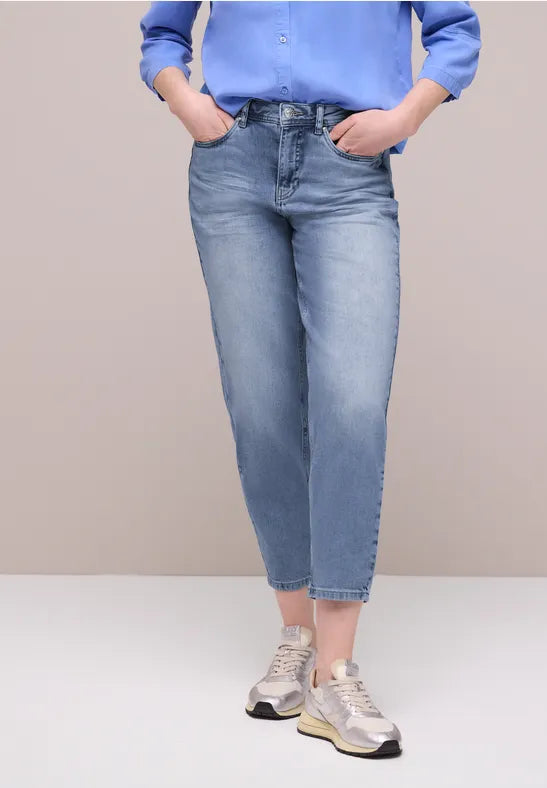 Street One "Karlie" High Waist Barrel Leg Jeans  380659