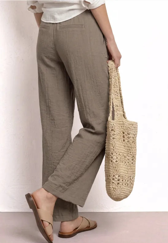 Street One linen look trouser with Belt 30" waist  280977