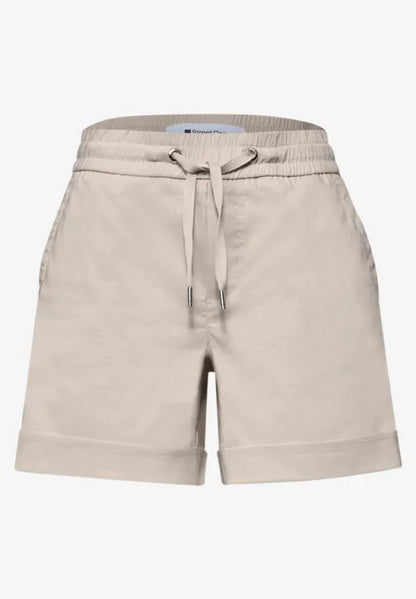 Street One Shorts with elastic waist and drawstring  380986