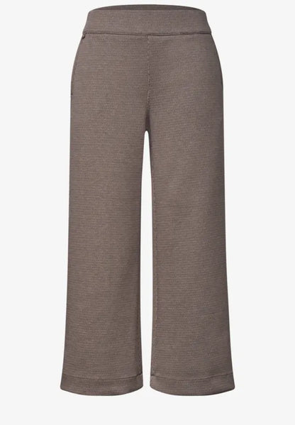 Street One High Waist Culottes in Dark Brown 26" Leg 381374