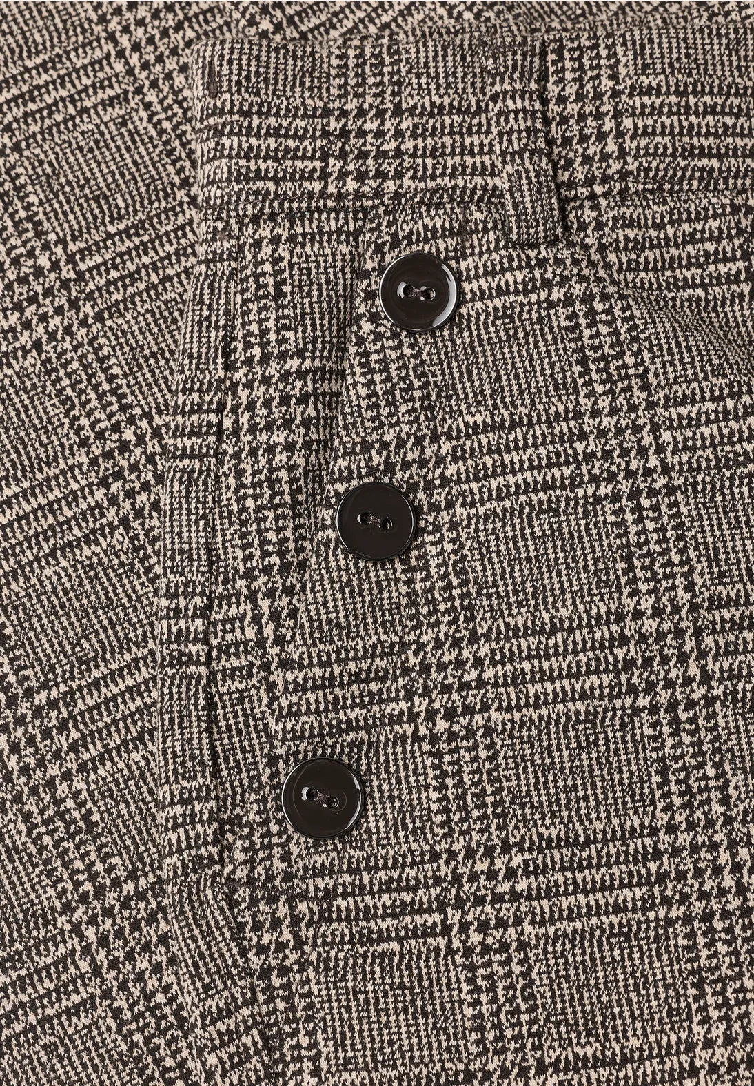 Street One Straight leg trousers 30" length with a check pattern and buttons 381594