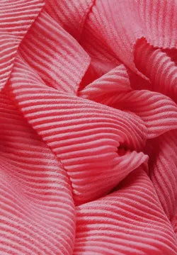 Street One Lightweight pleated long scarf in coral 572748