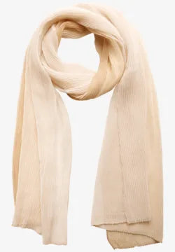 Street One Ombre Plisse Scarf in cream and beige  572767 1