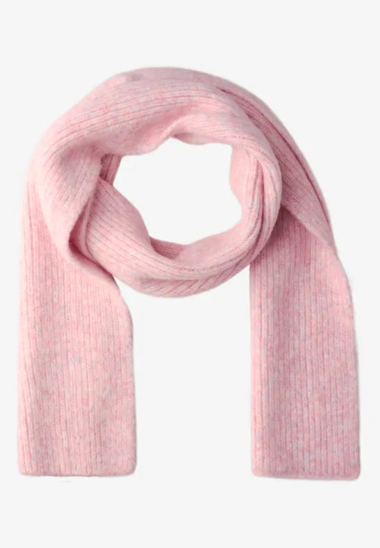 Street One long ribbed scarf in Pink melange 572848 Pink