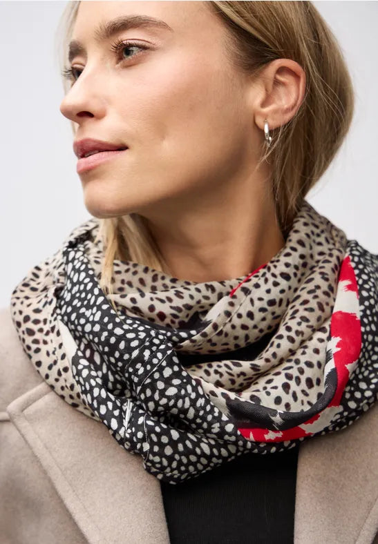 Street One Cotton Print Loop scarf 572943