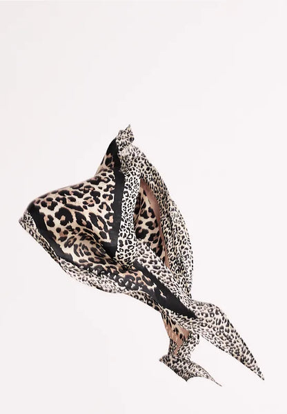 Street One silky feel neckerchief in animal print  573124