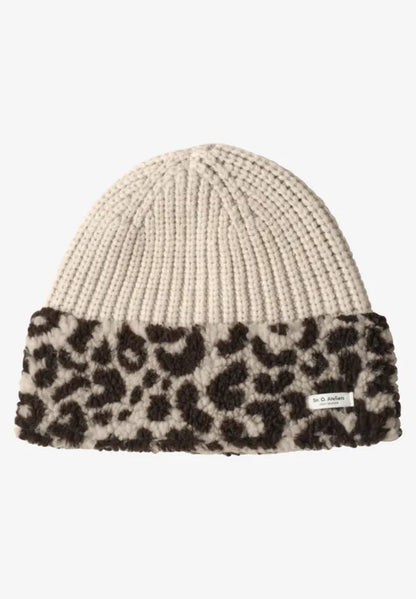 Street One Knit Beanie Hat with Teddy fur trim 573157