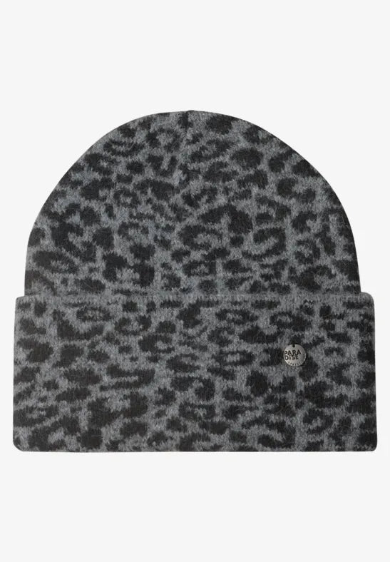 Street One Jacquard beanie with leopard print 573161