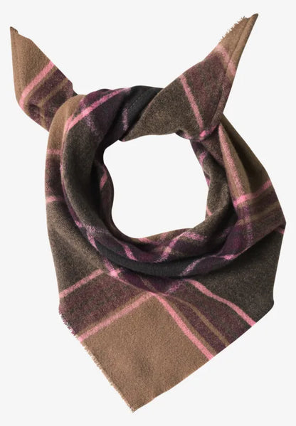 Street One Triangular scarf with checkered pattern 573267