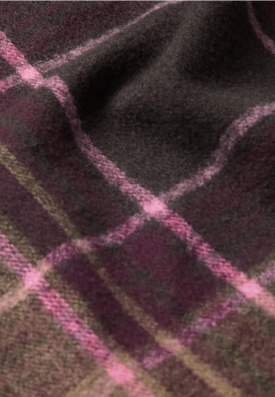 Street One Triangular scarf with checkered pattern 573267