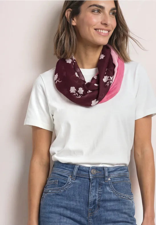 Street One loop scarf in Blue or Berry 573268