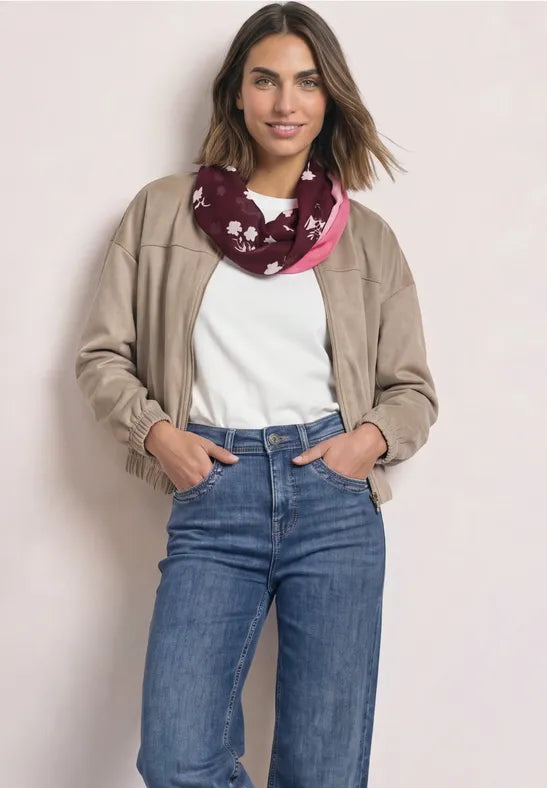Street One loop scarf in Blue or Berry 573268