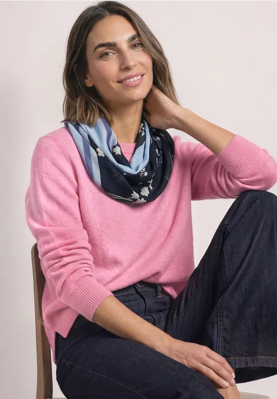 Street One loop scarf in Blue or Berry 573268