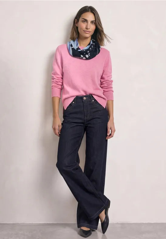 Street One loop scarf in Blue or Berry 573268