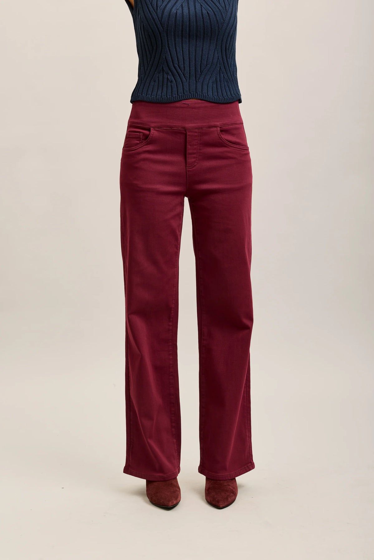 Toxic high-waisted pull-on stretch denim  jean pants B015