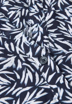 Cecil navy print short dress with drawstring waist 144607