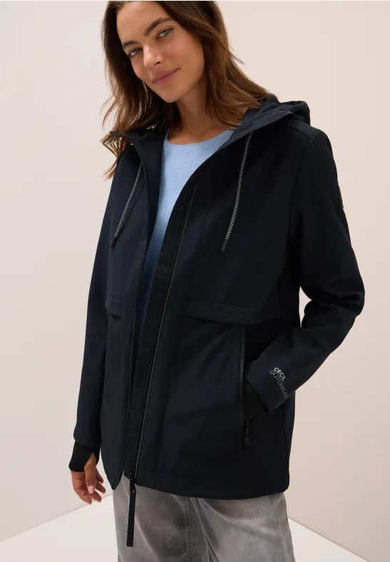 Cecil Soft Shell Rain Jacket in Navy