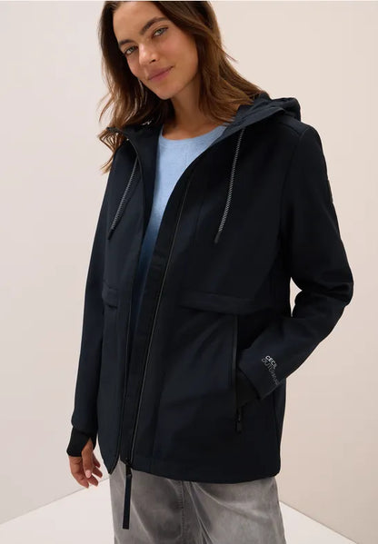 Cecil Soft Shell Rain Jacket in Navy