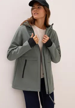 Cecil  Soft Shell Rain Jacket Olive Green 202093