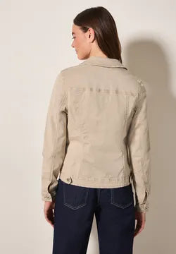 Cecil Cotton Denim jacket in Light Beige 212644