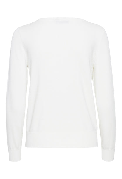Fransa Basic round neck cardigan 20604187