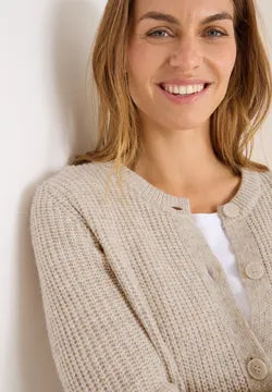 Cecil Cotton Blend Supersoft Round neck cardigan