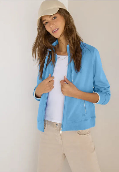 Cecil Blue zip up sweatshirt 254116