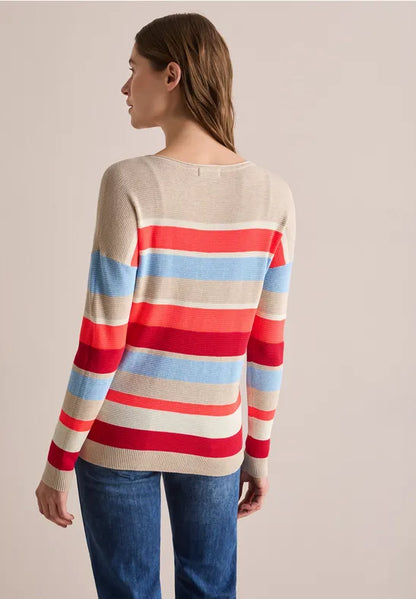 Cecil Cotton Blend Stripe jumper 303135