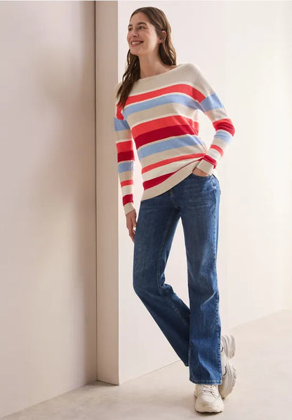 Cecil Cotton Blend Stripe jumper 303135