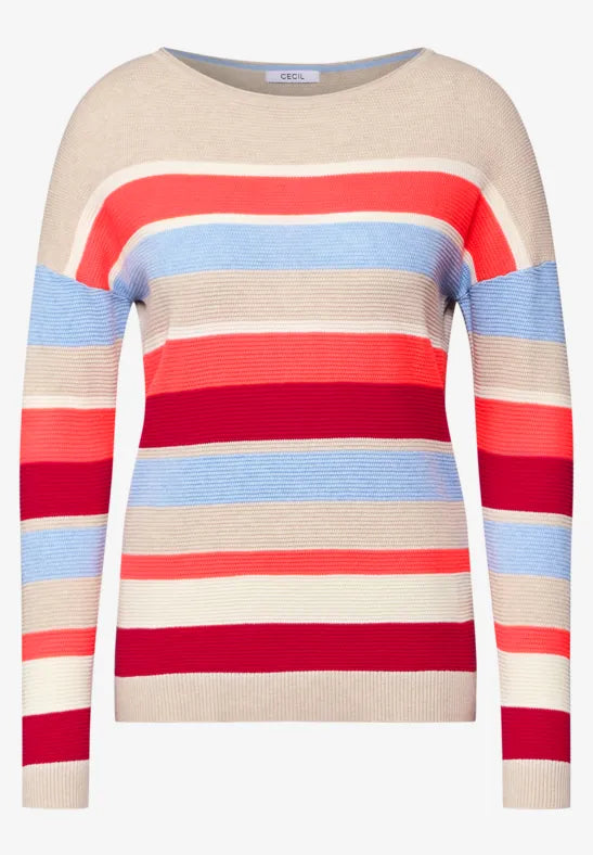 Cecil Cotton Blend Stripe jumper 303135