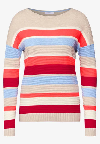 Cecil Cotton Blend Stripe jumper 303135