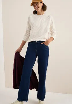 Cecil textured round neck sweatshirt 303475