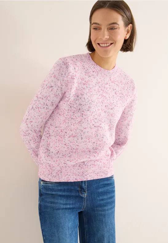 Cecil Cotton blend Jumper in Blossom Fleck print 303540