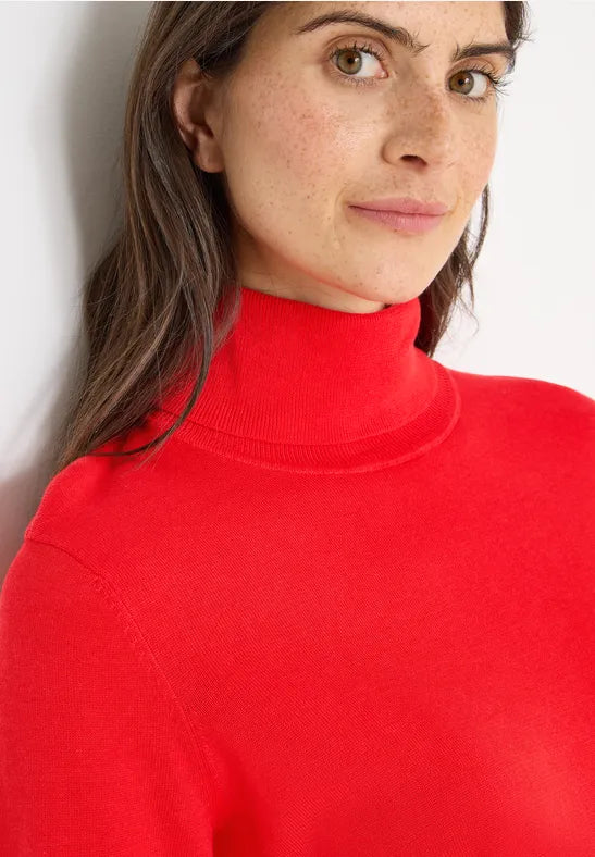 Cecil Cotton blend Fine knit Polo Neck 303629