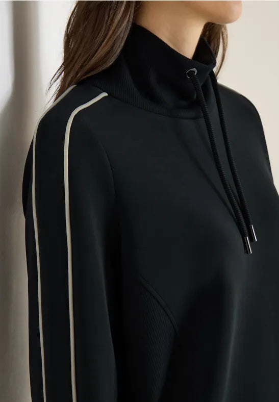 Cecil Modal Sporty sdweatshirt with contrast piping 303638