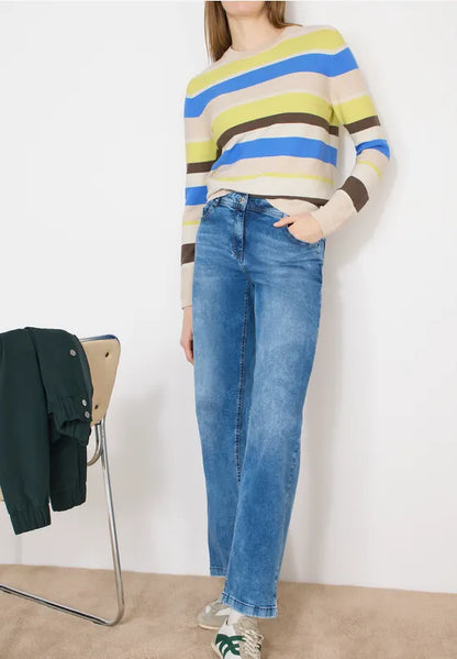 Cecil Cotton Roundneck Stripe Jumper 324541