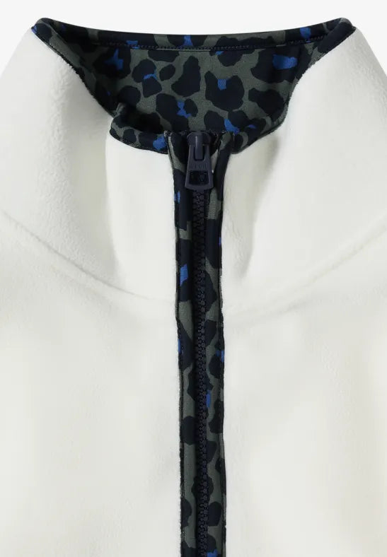 Cecil Fleece pullover with leopard print details 303985