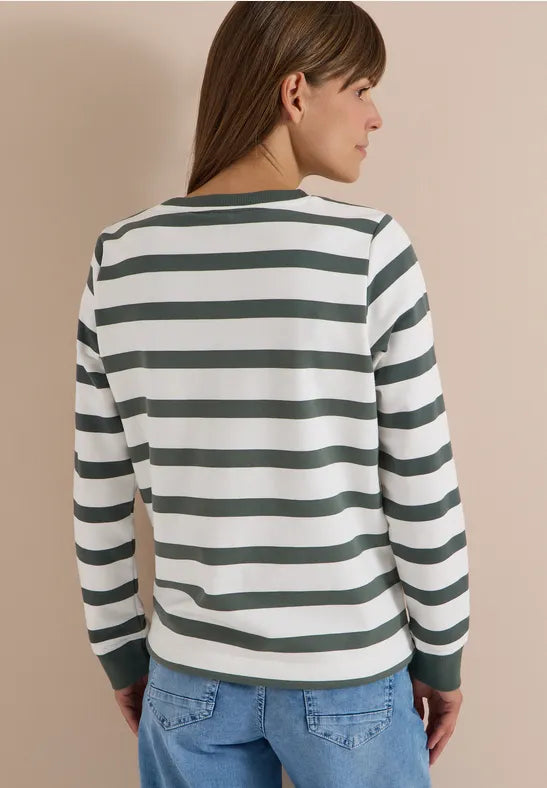 Cecil Round neck sweatshirt with drawstring waist 303988
