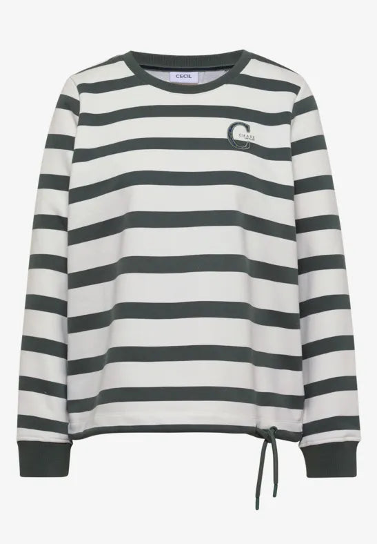 Cecil Round neck sweatshirt with drawstring waist 303988