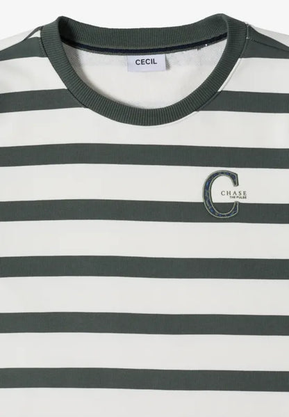 Cecil Round neck sweatshirt with drawstring waist 303988