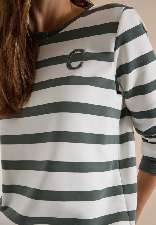 Cecil Round neck sweatshirt with drawstring waist 303988