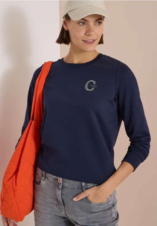 Cecil Round neck sweatshirt with drawstring waist 303989